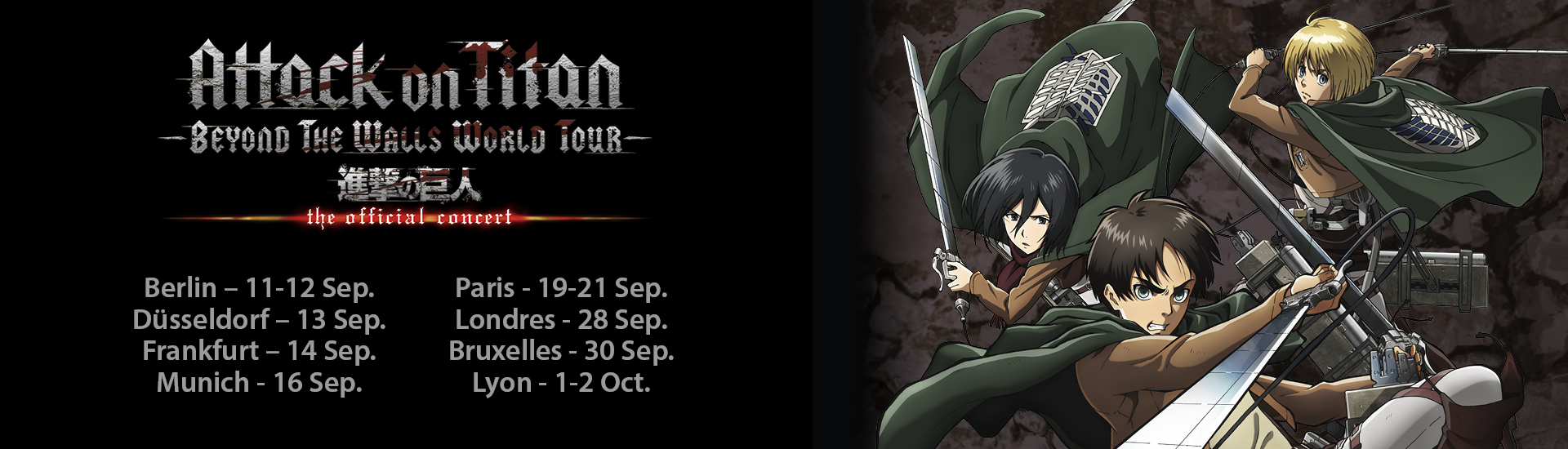 Attack On Titan Beyond The Walls Tour La Fée Sauvage - The Wild Faery Company - L'Attaque des Titans - Beyond